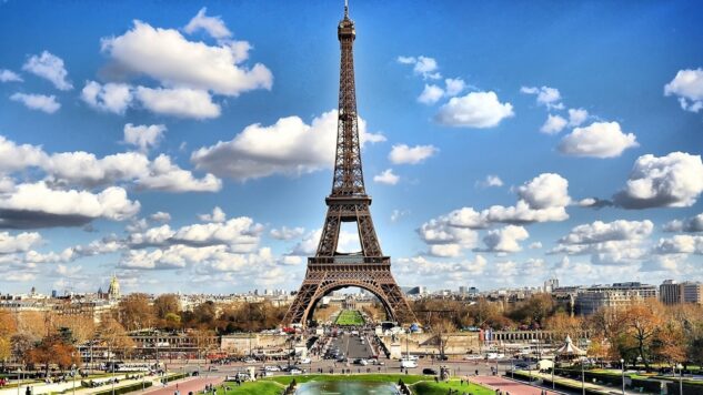 Eiffel Tower on a sunny day