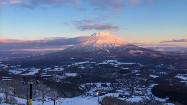 Mount Yotei, Japan at sunset