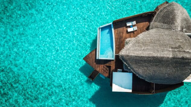 Maldives Island Resort over water villas