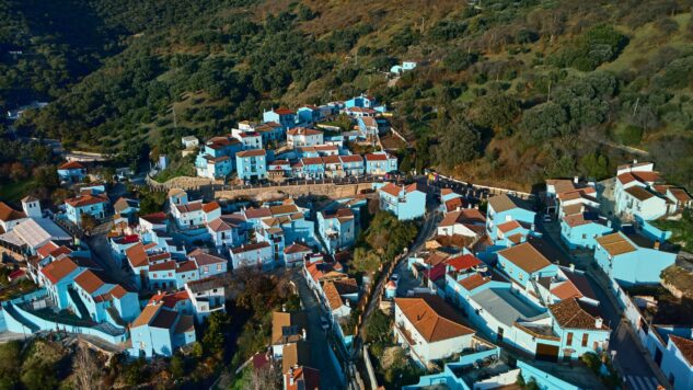 Aerial photography Juzcar village