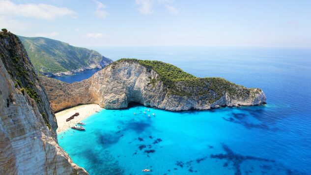 Zakynthos Island on a sunny day