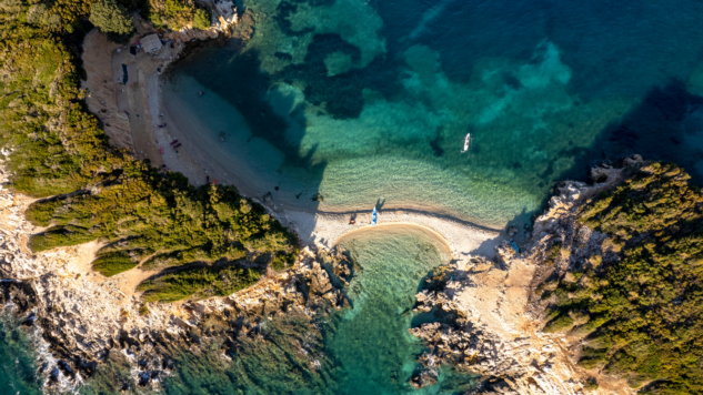 Aerial image of Ksamil, Albanian Riviera